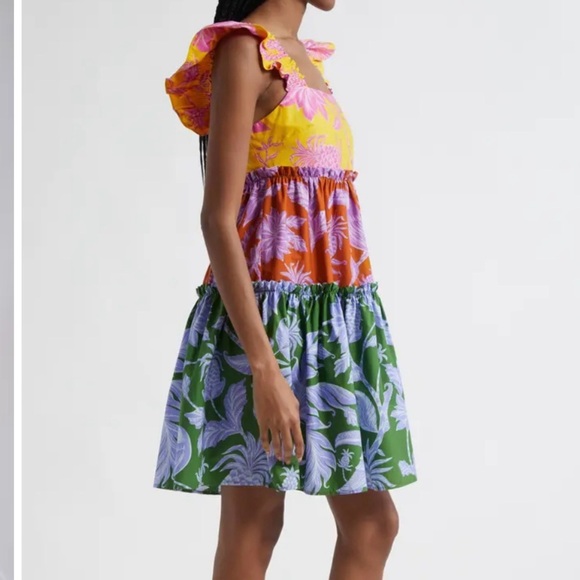 FARM Rio Tropical Spring Mix Mini Dress S NWT - Picture 2 of 15